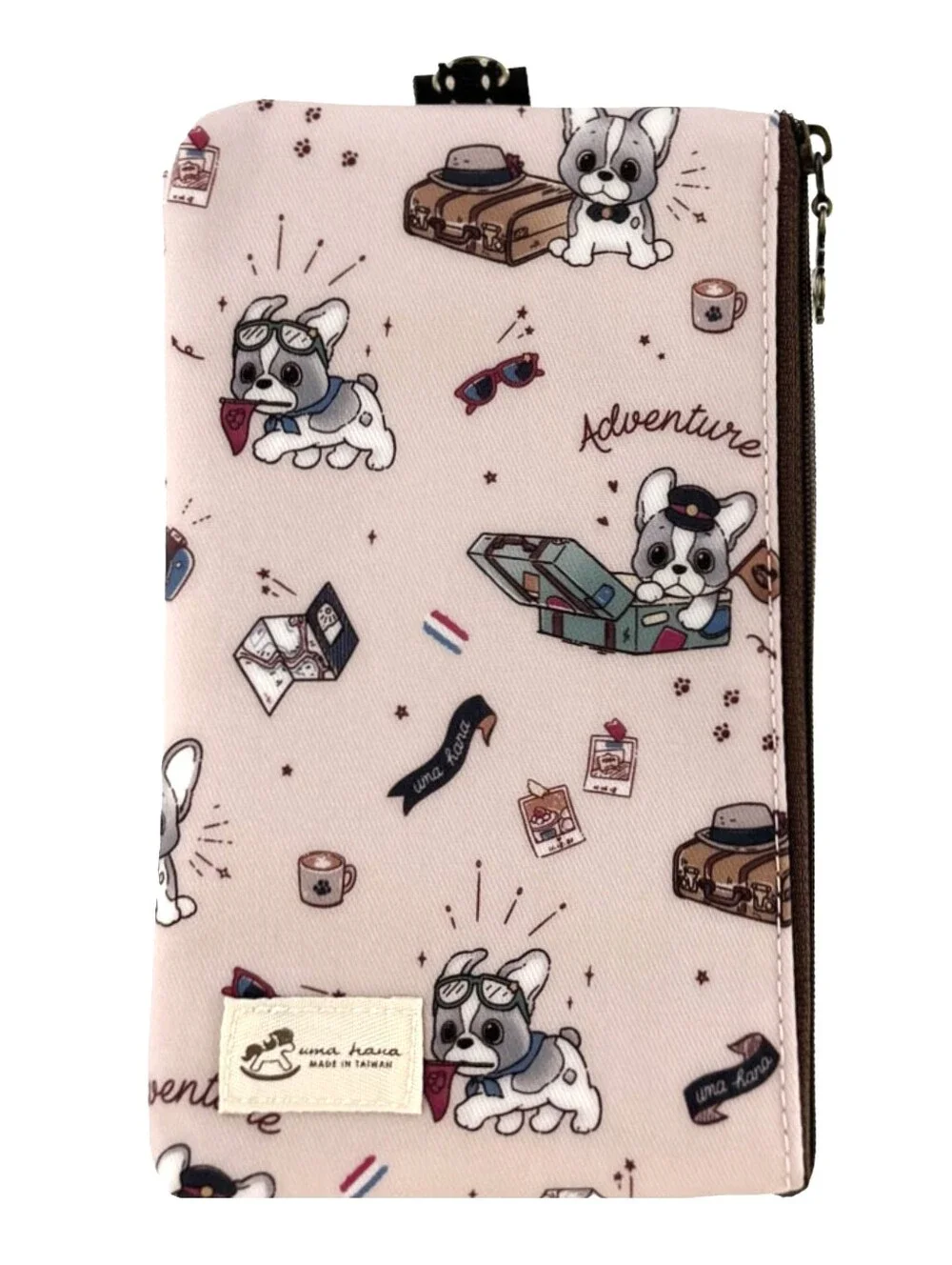 Waterproof Frenchie Phone Case Pouch W/ Neck Strap